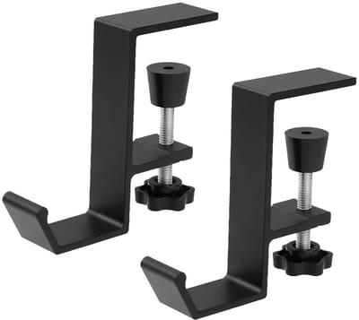 Dailygoody - Hoofdtelefoonstandaard - Gaming-headset houder - Wit - Bureautafel accessoire - Hoofdtelefoon clip - Geschikt voor diverse hoofdtelefoons