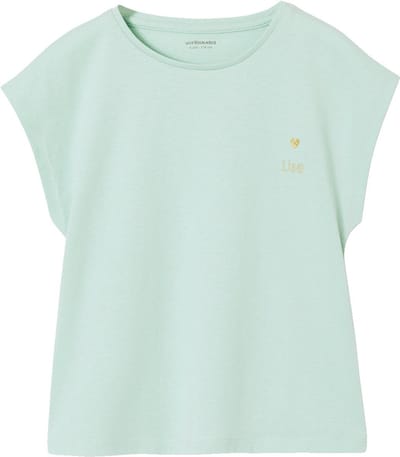 Vertbaudet Effen Basics meisjesshirt met korte mouwen