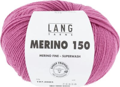 Lang Yarns Merino 150 - 85 pink - Merinowol Garen