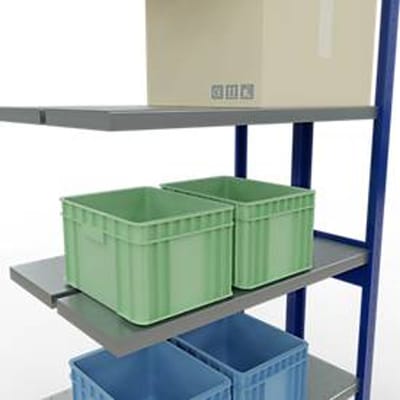 SCHULTE Lagertechnik - Dubbel legbordstelling. Type 250 kg - 2500x1000x2x300 mm, 12 legborden