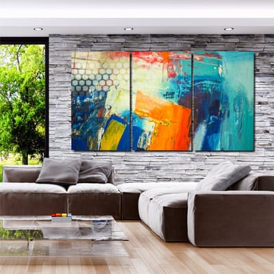 Kleurrijke Penseelstreken Mega Glass Painting