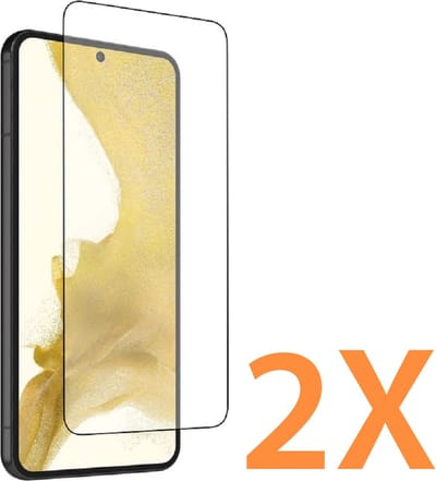 Glasplaatje Geschikt voor: Samsung Galaxy S23 FE - 2x Screenprotector - screen protector - glas - bescherm - beschermglas