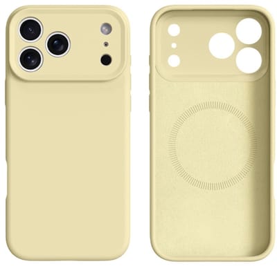 Coverup Hoesje - Geschikt voor iPhone 17 Pro Max Hoesje - Coverup Colour TPU Back Cover - MagSafe Compatible - Geel
