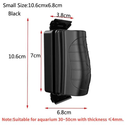 Magnetische Aquarium Vissenkom Borstels Glas Ruit Algen Schraper Reiniger Aquascaping Gereedschap Reinigingsgereedschap Acuarios Accessoires gray