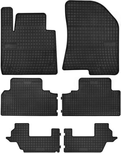 Wielganizator SolidPRO Serie - Rubber Auto Matten - Kia Carens IV - 2013-2018 - Zwart