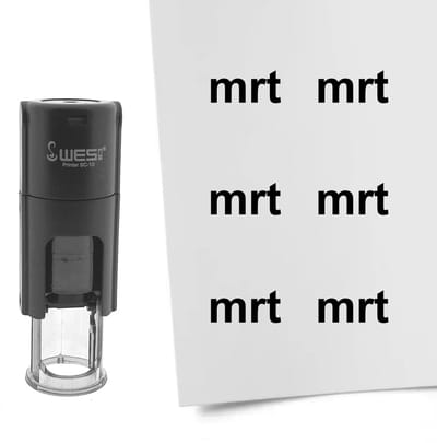 CombiCraft Stempel maand maart 10mm rond zwarte inkt - per 1 stuk