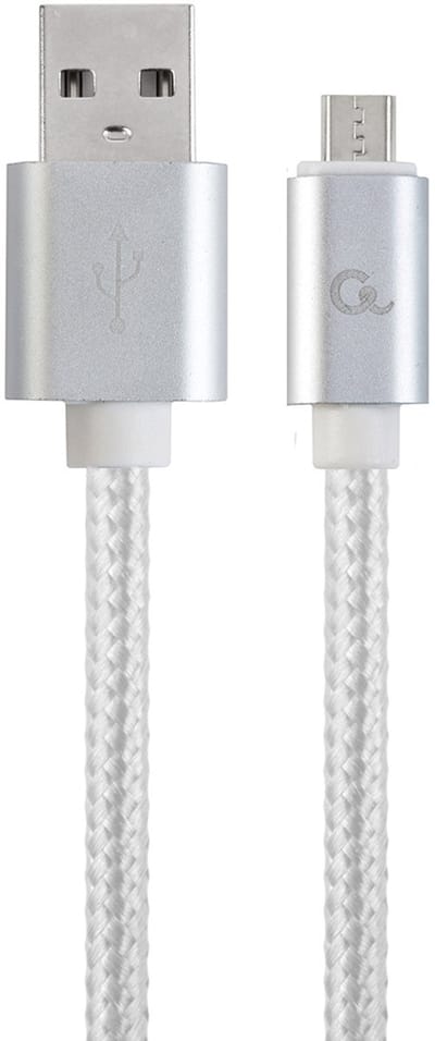 Gembird CCB-MUSB2B-AMBM-6-S USB-kabel 1.8 m USB 2.0 Micro-USB B USB A Wit