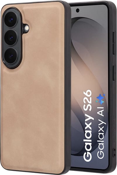 Mobiparts Classic Backcover geschikt voor Samsung Galaxy S26 Moonstone - Beige - MagSafe