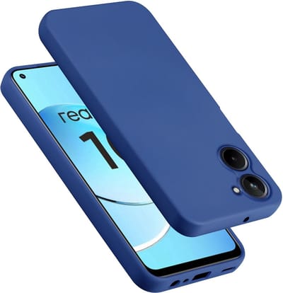 Cadorabo Hoesje geschikt voor Realme 10 4G in LIQUID BLAUW - Beschermhoes gemaakt van flexibel TPU silicone Case Cover