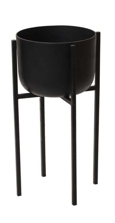 Plantenstandaard medium mat zwart 33x33x60 vpe 2