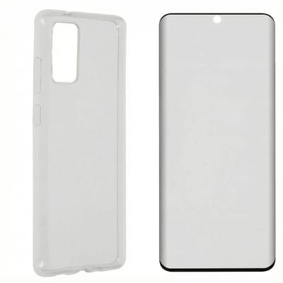 imoshion Softcase Backcover + Premium Screenprotector voor de Samsung Galaxy S20 Plus - Transparant