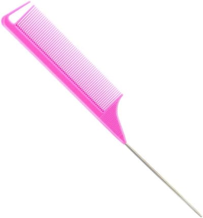 Roze Koolstofvezel Scheidingskam voor Nauwkeurige Pony's en Vlechten
