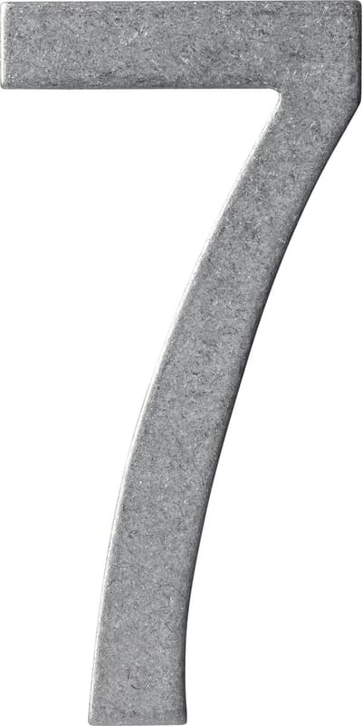 Intersteel Huisnummer 7 150mm rvs getrommeld