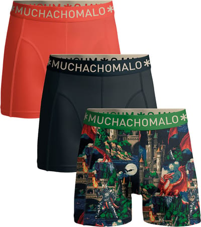 Muchachomalo Boxershort heren – 3 Pack – 95% Katoen – Heren Ondergoed – Kleding – Stevig Ondergoed – Onderbroeken Heren