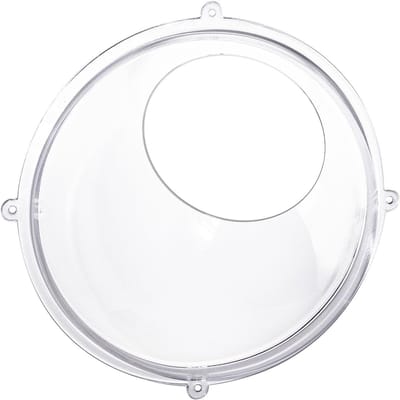 Acryl Wandplank met een Diameter van 24 cm, Transparant en Ideaal voor Decoratie en Opberging