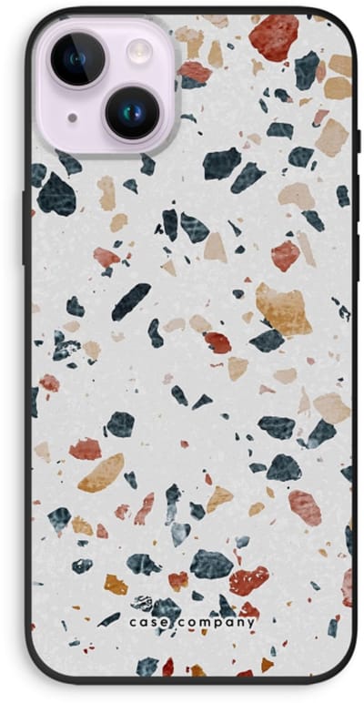 Case Company® - Hoesje geschikt voor iPhone 14 Plus hoesje - Terrazzo N°4 - Biologisch Afbreekbaar Telefoonhoesje - Bescherming alle Kanten en Schermrand
