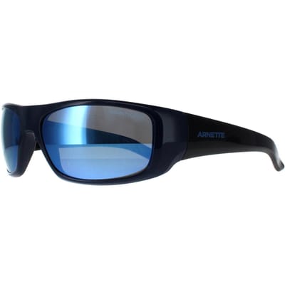 Arnette Rechthoek Heren Donkerblauw Donkergrijs Spiegel Water Gepolariseerd Hot Shot AN4182