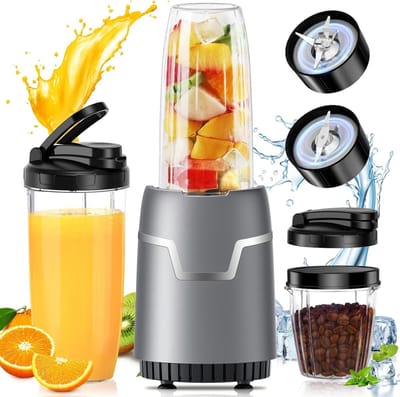 Orretti Blender 800W - Smoothie Maker - Inclusief 2 bekers to go 800ml + Koffie Maler