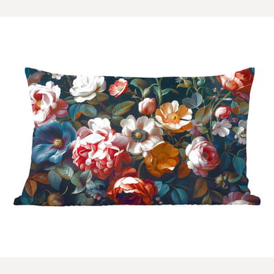 Sierkussens - Kussentjes Woonkamer - 60x40 cm - Vintage - Kleurrijk - Bloemen - Modern