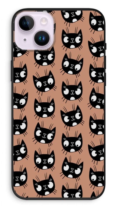 Case Company® - Hoesje geschikt voor iPhone 14 Plus hoesje - Kat - Biologisch Afbreekbaar Telefoonhoesje - Bescherming alle Kanten en Schermrand