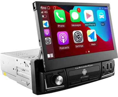 Autoradio met bluetooth - Carplay - Voor universele voertuigen - Geschikt voor Apple en Android - Stereo - Navigatie - Navigatiesysteem auto - 2GB 32GB - 7"