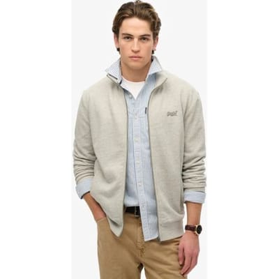 Superdry Essential Trainingsjack met Logo Grey Grootte: M
