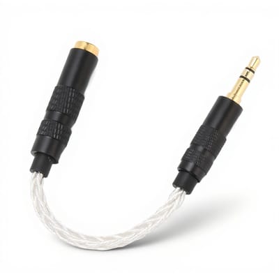 Dailygoods - 4,4 Mm Gebalanceerde Hoofdtelefoonadapter - Verliesloze Geluidsoverdracht - Ideaal voor Hoofdtelefoons - Kristal Koper - Geschikt voor Mo...