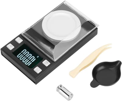 Hoge Precisie Digitale Weegschaal voor Sieraden, Goud en Pillen - Draagbare Mini LCD Weegschaal tot 50g met 0.001g Nauwkeurigheid