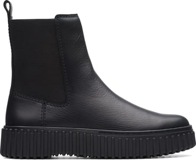 CLARKS Stiefelette Torhill Maple Black Leather