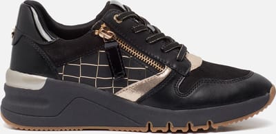 Tamaris Sneakers zwart Imitatieleer 102105 - Dames - Maat 38