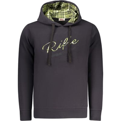 Rifle Blauw Katoenen Heren Hoodie