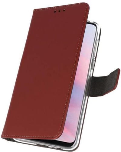 Booktype Telefoonhoesjes - Bookcase Hoesje - Wallet Case - Geschikt voor Huawei Y9 2019 - Bruin