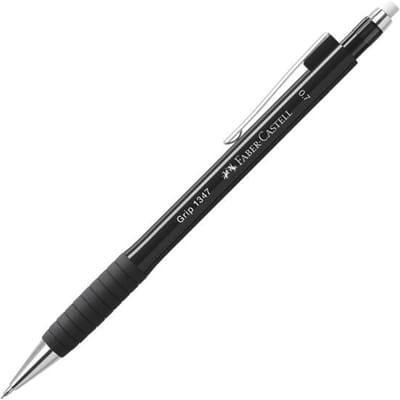 Faber Castell vulpotlood - GRIP 1347 - 0,7mm - zwart metallic - FC-134799