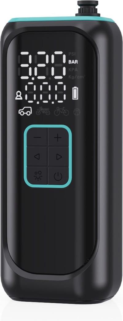 Black Rhino AeroBoost T-2 - Krachtige Luchtcompressor - Duurzame 4000 mAh Batterij - Powerbankfunctie - Dual Digitale display - Multifunctioneel - Werktijd 24 Minuten
