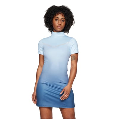 Ellesse Dames/Dames Rosalo Ombre T-Shirt Jurk (Lichtblauw)