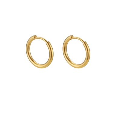 Oorring basic smal 0.8x10 - goud - LMPiercings
