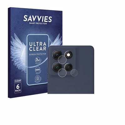 Savvies - Screenprotector voor Motorola Moto G86 (ALLEEN Camera Lens) - Folie Beschermfolie transparant 6 Stuks
