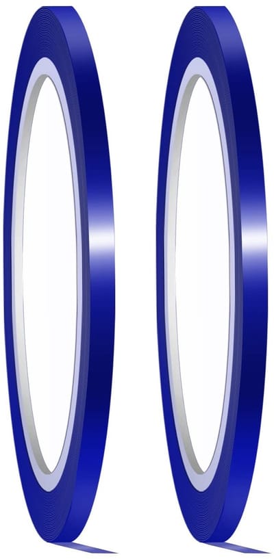 Dailygoody - Hoge Temperatuur Tape - Hittebestendige Tape voor Sublimatie - Blauw - Vinyl Isolatietape - Ideaal voor Doe-Het-Zelf projecten - Per