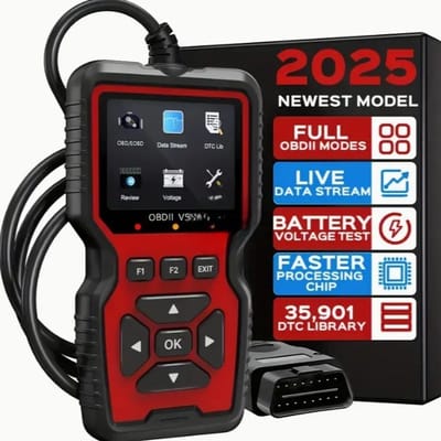 Dutchers® OBDII Autodiagnose Scanner 2025 – Auto scanner - Diagnose apparatuur voor auto's - Universele Codelezer met Live Data, Accutest & 35.901 Foutcodes - Storing verwijderen – OBD2 Uitlezen in het Nederlands – Auto Diagnosehulpmiddel