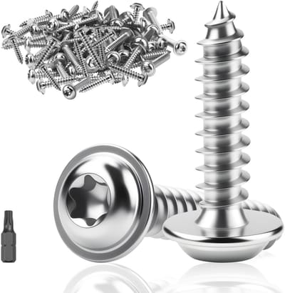 Dailygoods - Zelftappende Plaatschroeven M5 x 18 mm - 60 Stuks Roestvrijstaal