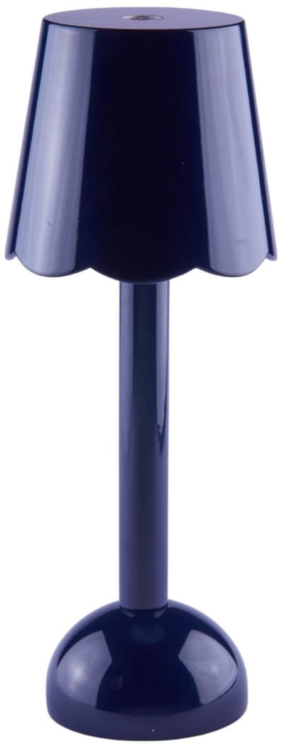 Addison Ross - Scallop LED tafellamp 28cm Navy - Tafellampen