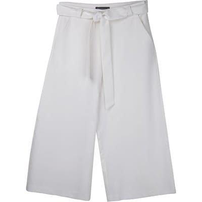 French Connection Tailored Culotte Summer White Size: 6 | Wide-Leg & Flared Pants Outlet | Dames | Wit