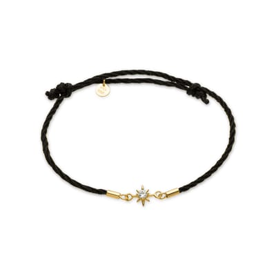 Luxenter Sterling Zilver 925 en Briljant Zirkonia armband afgewerkt in 18k geel goud - Sadril
