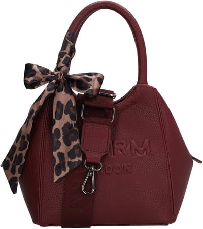 Charm London Bond street Handtas - Schoudertas - Schouderband - Sjaaltje - Dames - Bordeaux rood