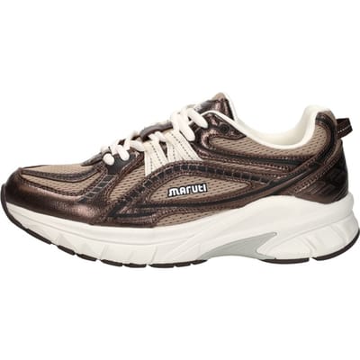 Maruti Nola leather brown metallic lage sneakers dames