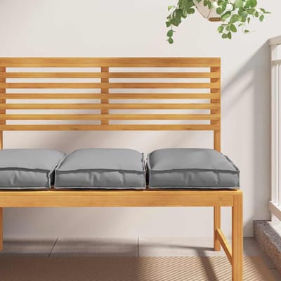 vidaXL - Kussen - 2 - st - Oxford - Stof - Grijs - 40 - x - 40 - x - 8 - cm