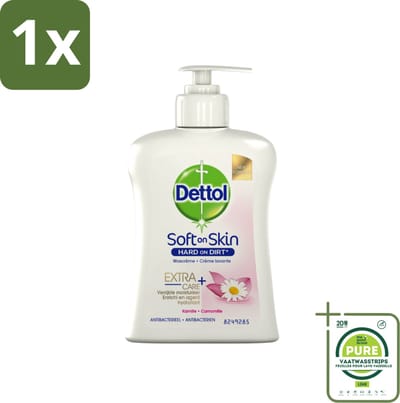 1 x Dettol - Handzeep - Antibacterieel - Hydraterend - Kamille - 250 ml - Handzeep - Antibacterieel - Hydraterend - Kamille - Handwas