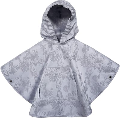 AeroMoov Regenponcho - 9-36 Maanden - van Baby tot Peuter - voor Autostoel & Kinderwagen - Waterdicht & Lichtgewicht - Bunny Grey