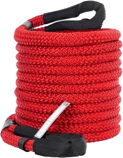 Sleepkabel - Hersteltouw - Voertuig redden - Kinetische energie - 19mm x 9.6m - Zwart