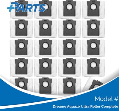 Dreame Aqua10 Ultra Roller Complete Stofzakken (20 Stuks, Plus.Parts® alternatief voor RDB8)